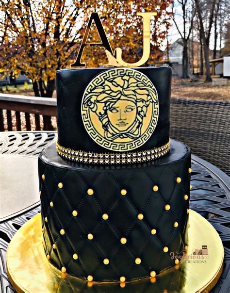 gold versace cake|Versace Theme Cake with Fondant Frosting .